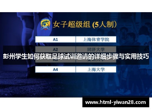 彭州学生如何获取足球试训邀请的详细步骤与实用技巧