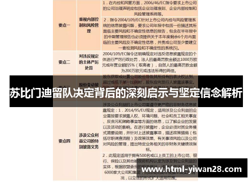 苏比门迪留队决定背后的深刻启示与坚定信念解析